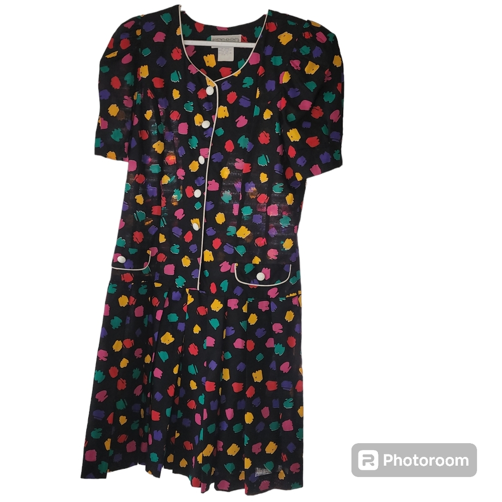 Vintage Pegaso Multi Color Dress